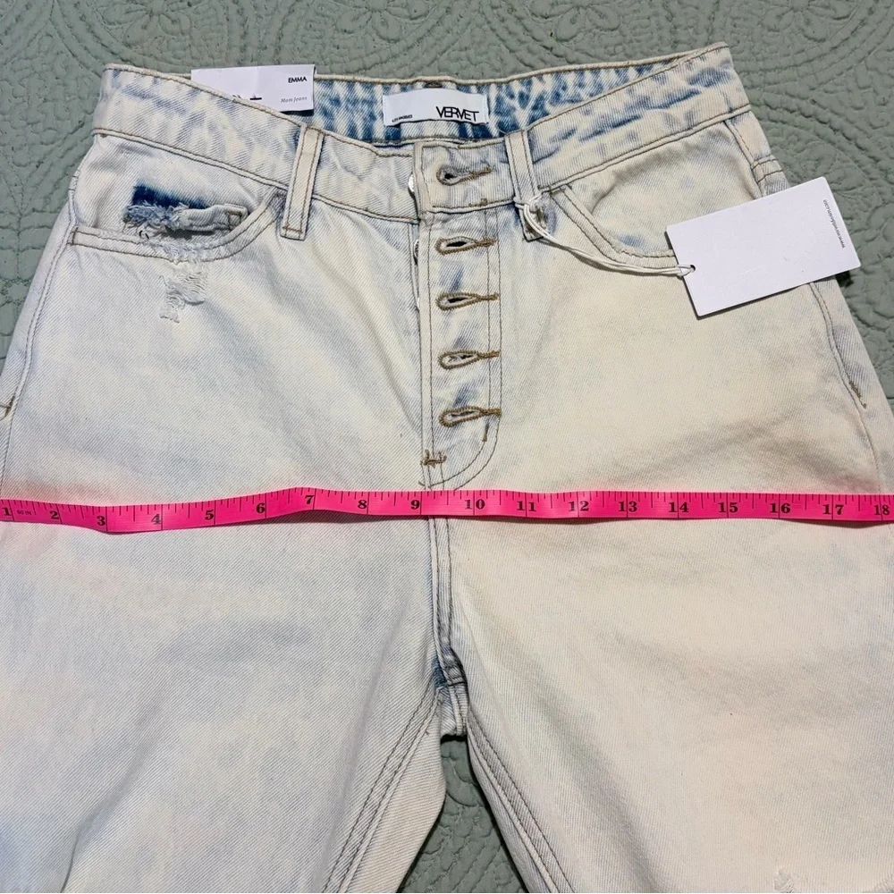 Vervet Los Angeles High Rise Distressed Jeans Size 24 NWT